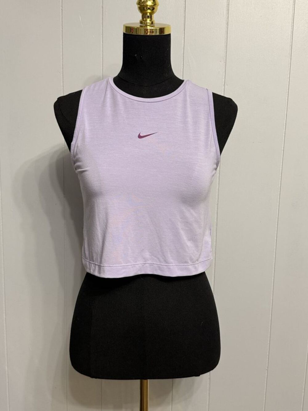 Nike Pro Dri-FIT Lavender Cropped Tank Top L